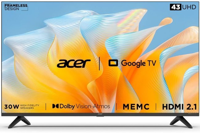 "Acerpure Smart TVs With Google TV, Up to 4K Display Launched in India"