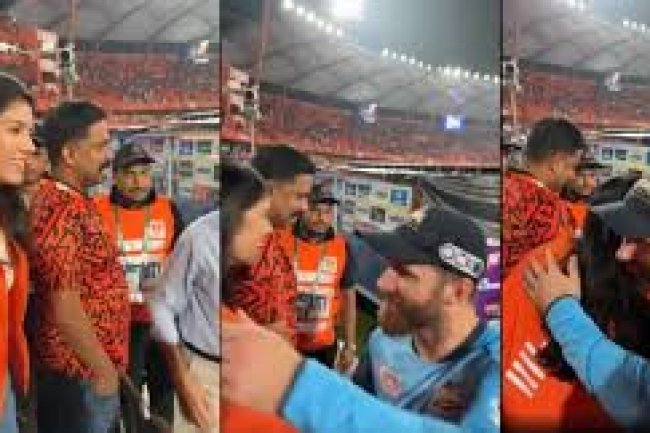 Viral Hug in Hyderabad: Kane Williamson and SRH Owner Kavya Maran