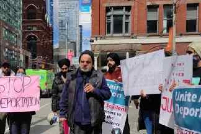 Indian Students Protest in Canada Against Sudden Deportation Policy Change