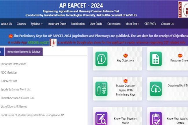 AP EAMCET Answer Key 2024 Out for Agriculture, Pharmacy
