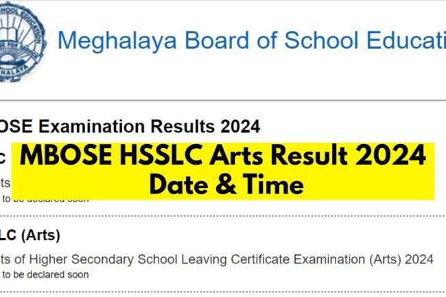 MBOSE SSLC, HSSLC Arts Results 2024 Declared
