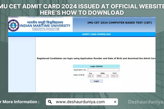 IMU CET 2024 Admit Card Issued: How to Download