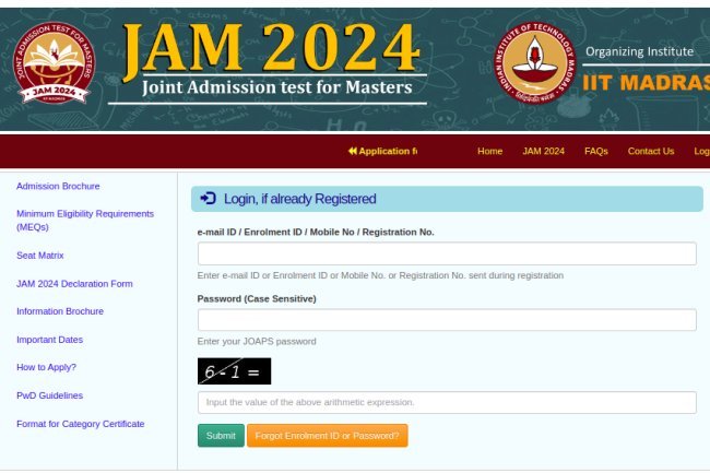 IIT JAM 2024 First Admission List Out; Seat Booking Fee