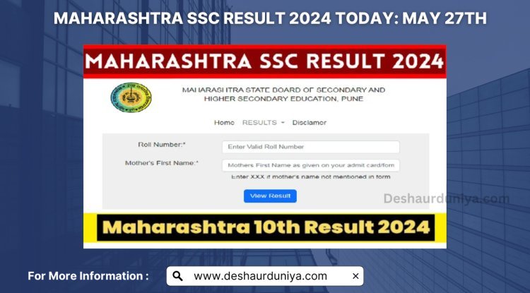 Maharashtra SSC Result 2024 Today: Check out