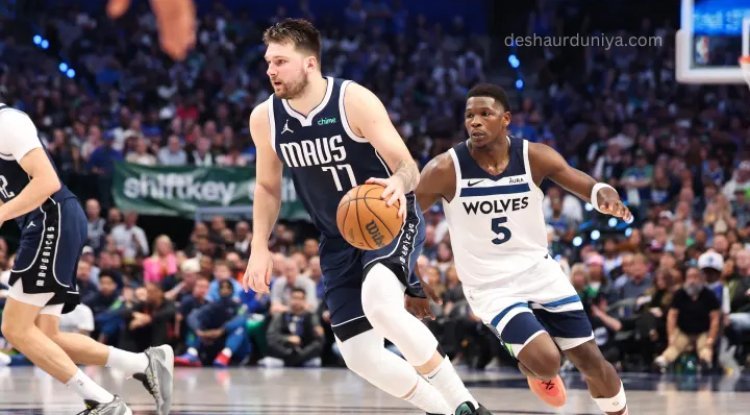 "Doncic Drops 36 Points as Mavericks Dominate Timberwolves in 124-103 Win!"