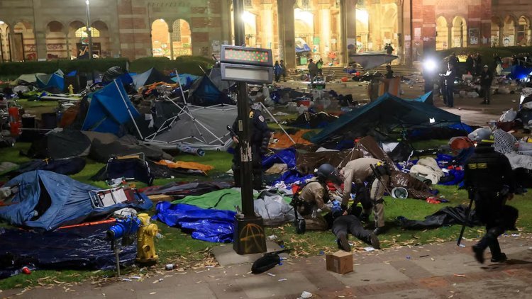 "US Police Clear Pro-Palestinian Camp from California University"