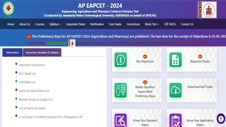 AP EAMCET Answer Key 2024 Out for Agriculture, Pharmacy