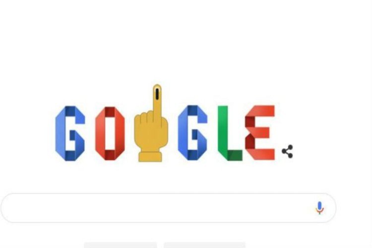 Google Doodle Highlights Lok Sabha Polling Phase 6 with Voting Symbol!
