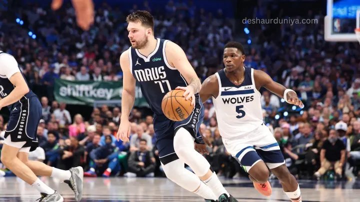 "Doncic Drops 36 Points as Mavericks Dominate Timberwolves in 124-103 Win!"