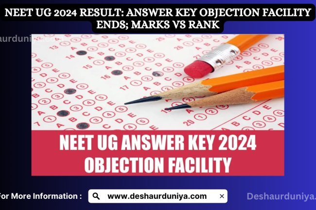 NEET UG 2024 Result: Answer Key Objection Facility Ends; Marks vs Rank
