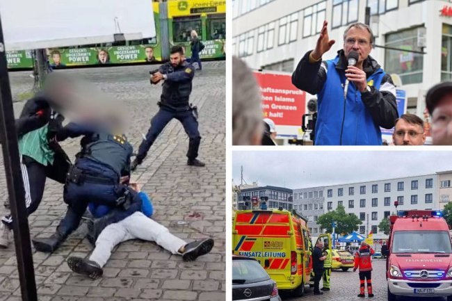 Germany Knife Attack: Shocking Police Officer Stabbing at Anti-Islam Rally!