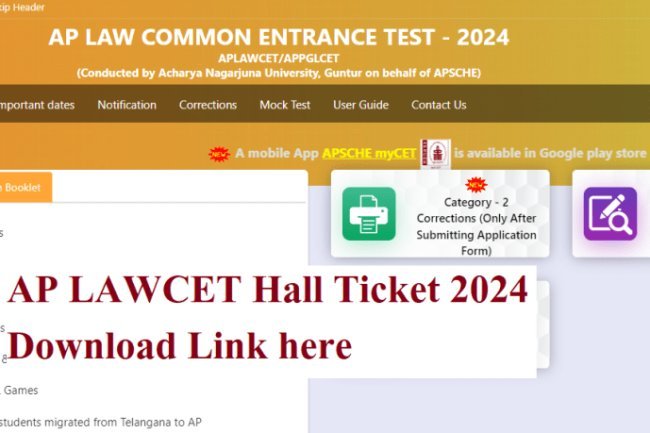 AP LAWCET 2024 Admit Card Out at the Official Website; Exam on June 9