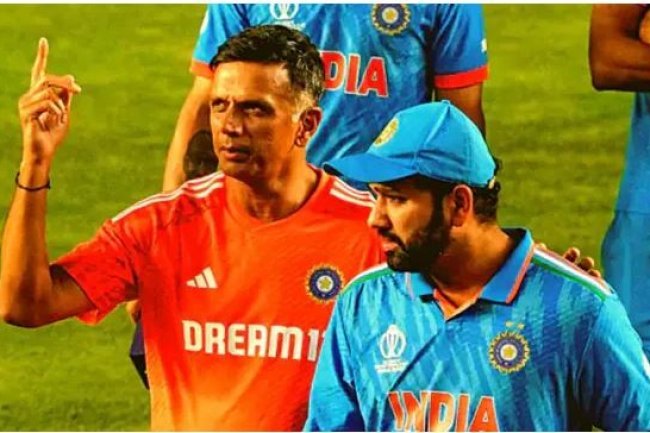 Rahul Dravid, the head coach, was persuaded to continue past the T20 World Cup, according to Rohit Sharma. "It's been quite successful."