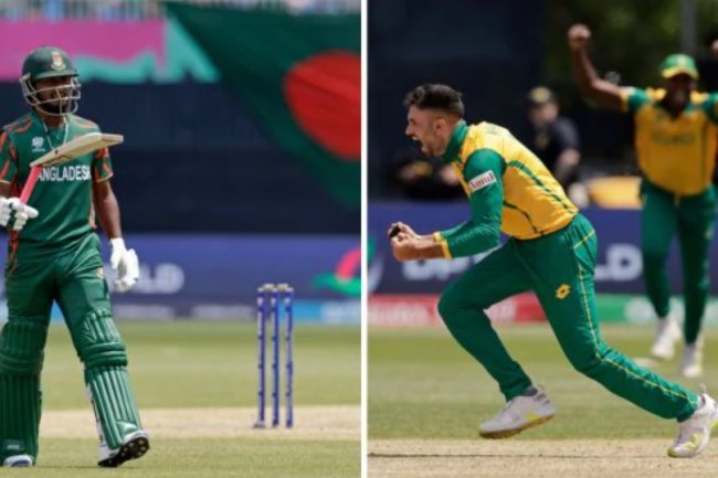 T20 World Cup: Bangladesh's batsmen freeze with the finish line in sight in another low-scoring match in New York