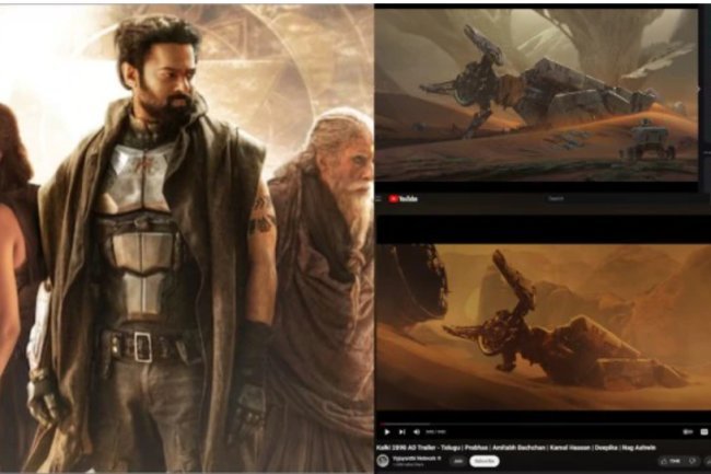 Hollywood concept artist claims that the creators of Kalki 2898 AD stole his ideas for the trailer.