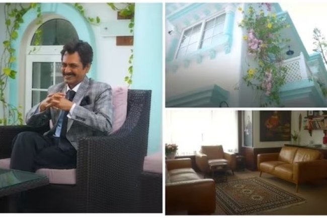 Take a Tour of Nawazuddin Siddiqui’s Stunning Blue and White Bungalow, Designed by Himself