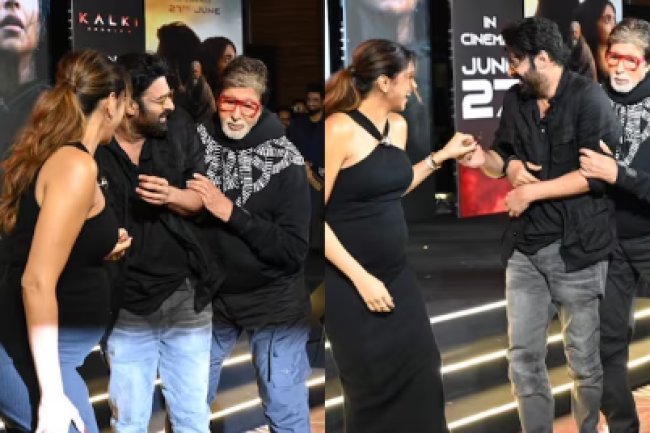 Deepika Padukone is pregnant, and Amitabh Bachchan and Prabhas rush to help her.