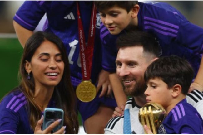 Lionel Messi, who is extremely competitive, admits he finds it difficult to let his kids win.