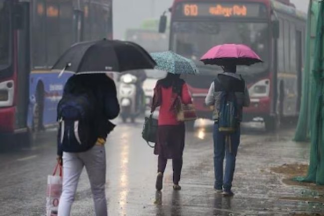 Parts of Delhi-NCR have had heavy rain, providing relief from the intense temperatures.