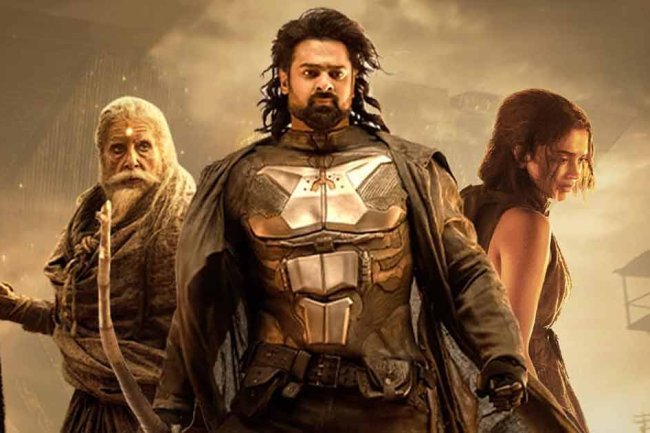 "Prabhas' 'Kalki 2898 AD' earns Rs 180 crore on Day 1, becoming the third-largest opener ever and surpassing 'KGF 2'."