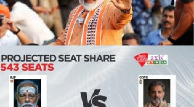 Historic Victory: BJP-led NDA Expected to Secure 350+ Seats According to Exit Polls