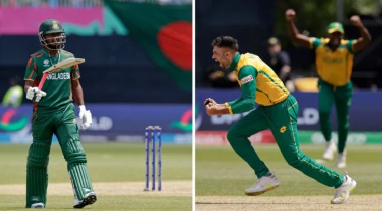 T20 World Cup: Bangladesh's batsmen freeze with the finish line in sight in another low-scoring match in New York