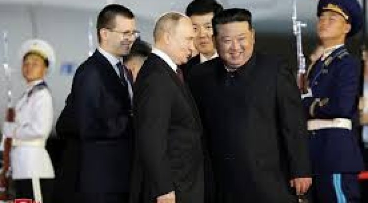 Kim Jong Un's "unwavering support" from North Korea is acknowledged by Vladimir Putin.