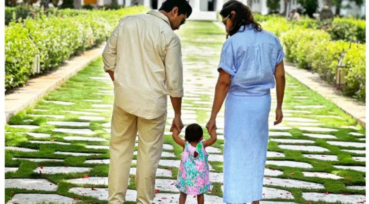 Upasana gives a loving greeting when Klin Kaara turns one, saying, "You complete us."