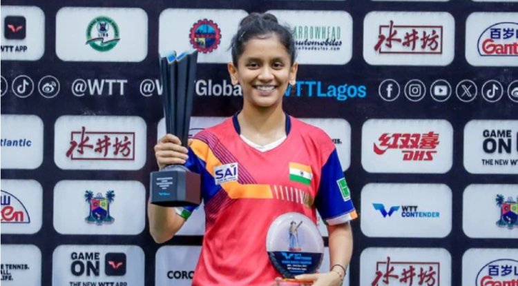 Sreeja Akula does the double in table tennis: wins the Lagos solo and doubles WTT titles