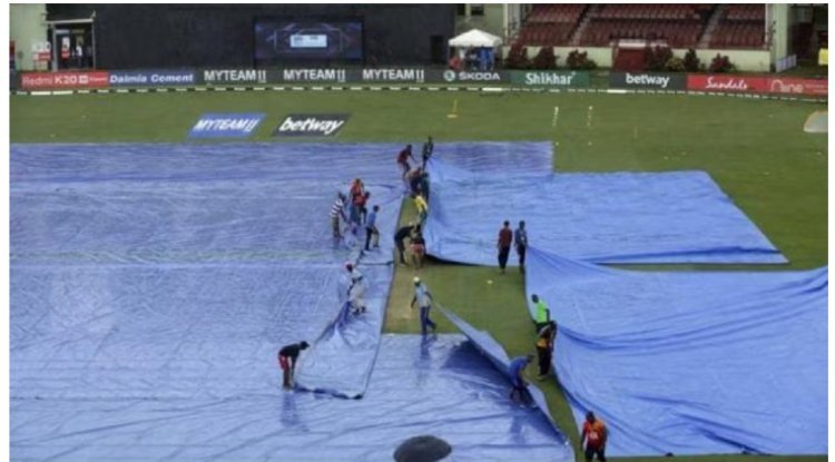 Weather update: South Africa and India advance if semis are canceled.