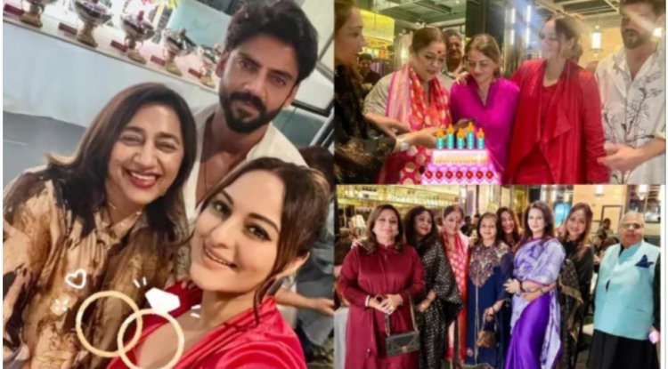 First public appearance together following marriage for Sonakshi Sinha and Zaheer Iqbal