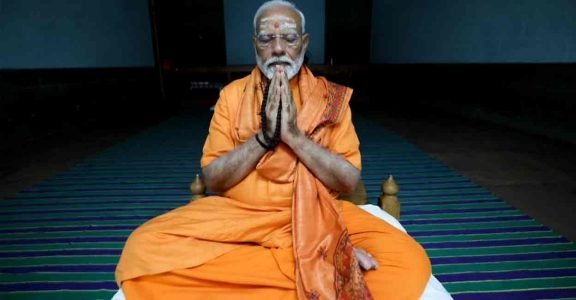PM Narendra Modi Meditates for 2nd Day at Kanniyakumari Amid Lok Sabha Elections Phase 7 Voting
