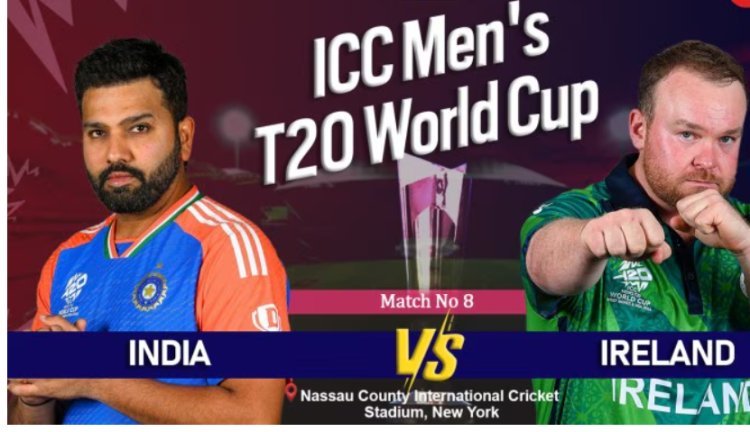 Ireland vs. India live score, 2024 T20 World Cup: In New York, Rohit's IND Playing XI is highlighted