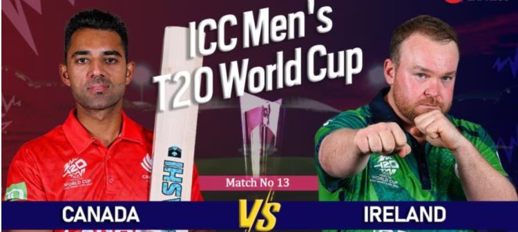Live score for Canada vs. Ireland in the 2024 T20 World Cup: IRE, CAN aim for the first Group A victory