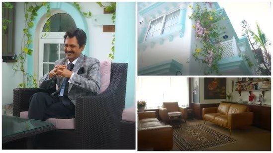 Take a Tour of Nawazuddin Siddiqui’s Stunning Blue and White Bungalow, Designed by Himself