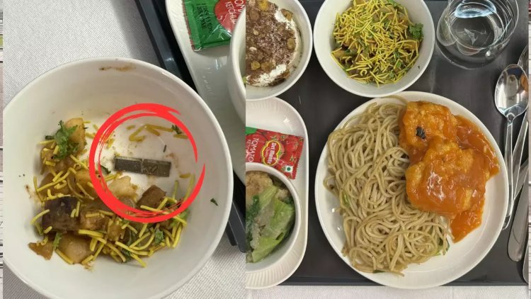 "Air India Passenger Finds Blade in In-Flight Meal: Risks of Swallowing Foreign Objects and Necessary Steps to Take"