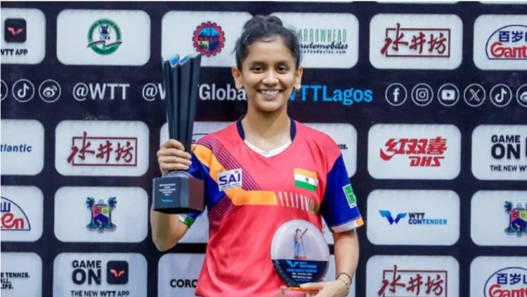 Sreeja Akula does the double in table tennis: wins the Lagos solo and doubles WTT titles