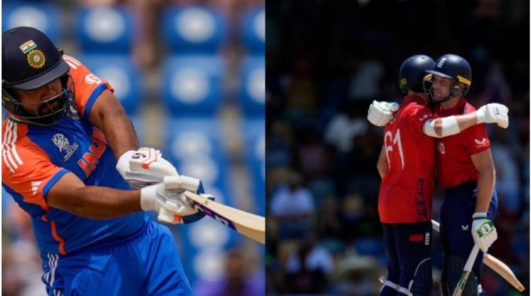 Today's T20 World Cup 2024 Semifinal Match pits India vs England