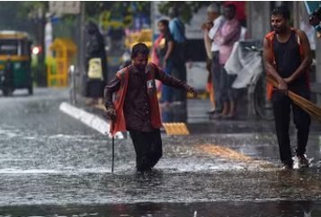 Delhi has one of the greatest amounts of rain in June with 228.1 mm in a 24-hour period.