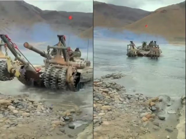 "Five Soldiers Lose Lives in Ladakh as T-72 Tank is Swept Away by Shyok River"