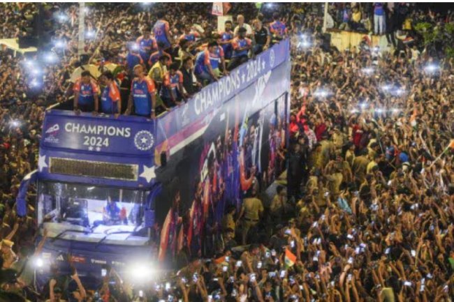 As Rohit Sharma's Team India wins a Mumbai, Kohli sobs and SKY revels in the moment. Salutations