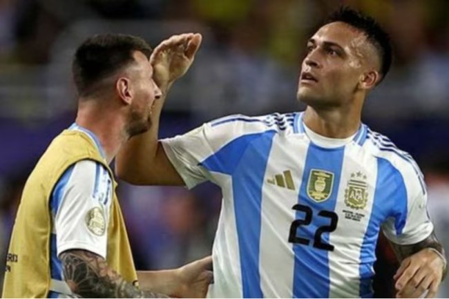 Martinez strikes in extra time to give Argentina a record 16th Copa America victory over Colombia.