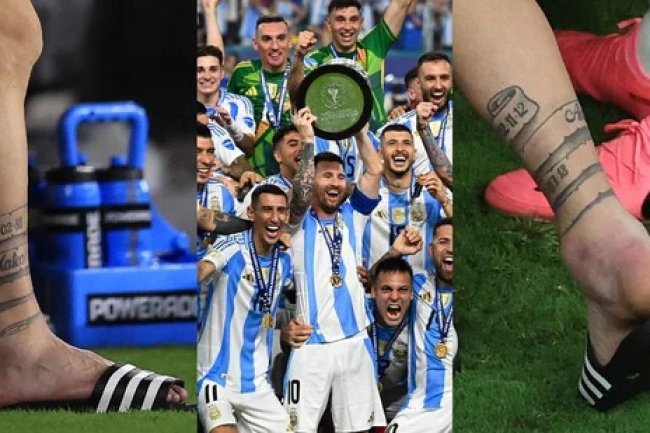 Following a bizarre injury during the Copa America final, pictures of Lionel Messi's "destroyed" ankle go viral.