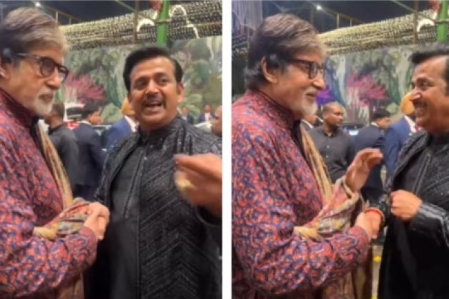 Regarding Kalki 2898 AD and Laapataa Ladies, Amitabh Bachchan and Ravi Kishan commend each other as "Megastars of the century."