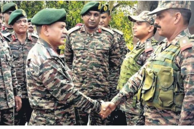 The Army Chief is scheduled to visit Jammu today to assess the security situation amid an increase in terror strikes.