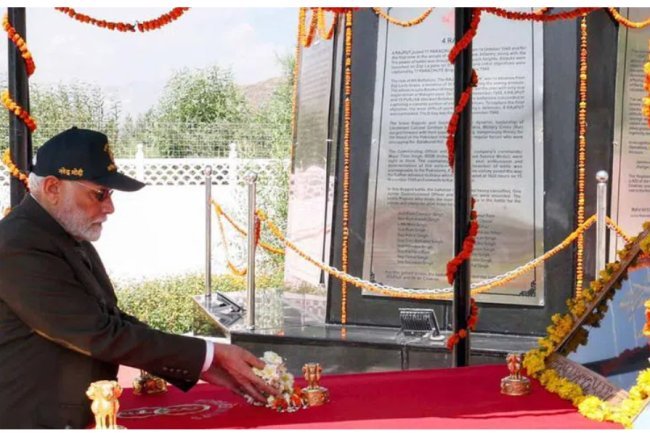 PM Modi: Pakistan hasn't learned from history on Kargil Vijay Diwas.