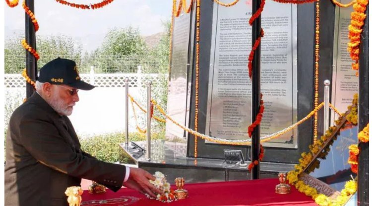 PM Modi: Pakistan hasn't learned from history on Kargil Vijay Diwas.