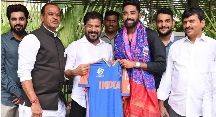 Telangana CM orders Siraj, a member of the winning T20 World Cup team, to get land and a government job