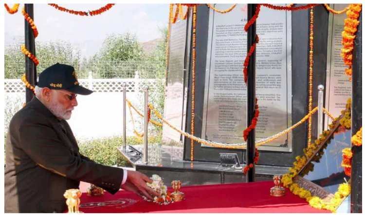 PM Modi: Pakistan hasn't learned from history on Kargil Vijay Diwas.