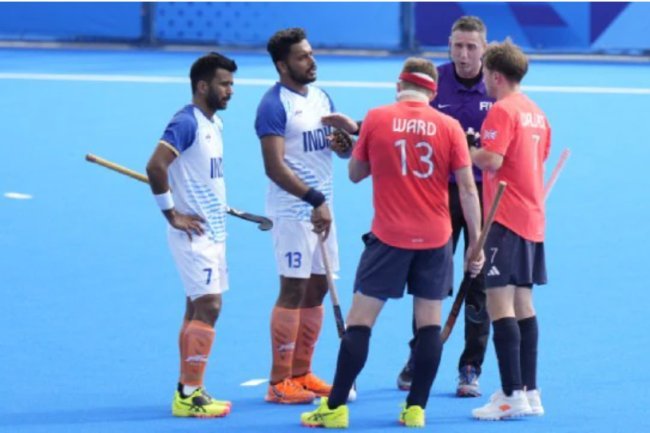 Hockey India is upset with Great Britain's goalkeeper for using video during their match.